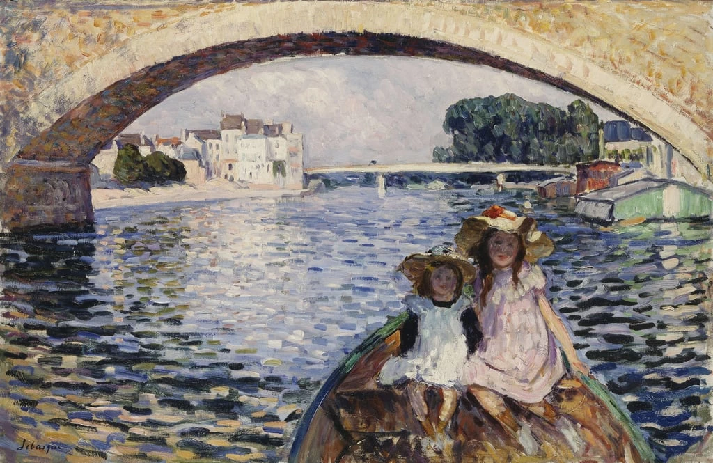 Ragazze su una barca, 1903